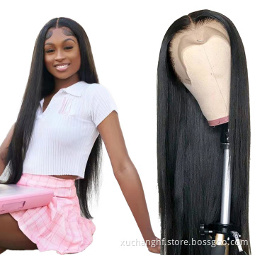 Wholesale Hair Vendors Brazilian 40Inch Long Wig Human Hair 13x4 Lace Front & 360 Frontal Wigs In Stock Silky Straight Long Wigs
